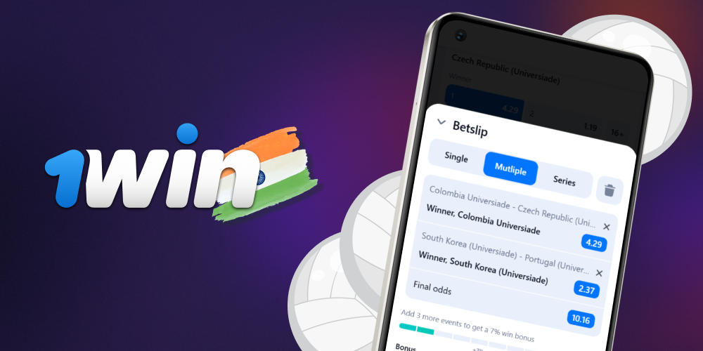 Android app for volleyball betting at 1win